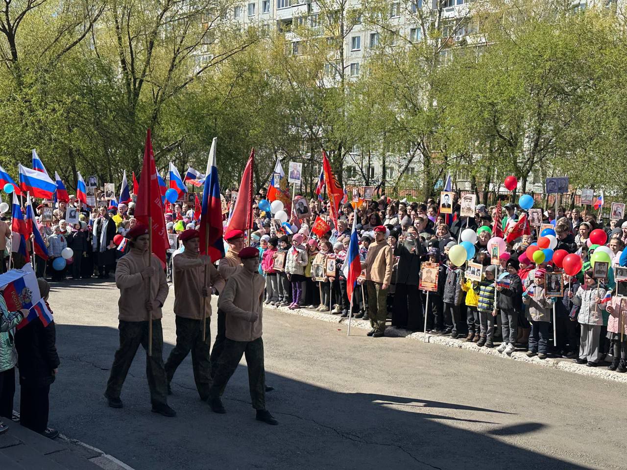 «Бессмертный полк» нашей школы.